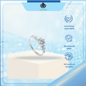Nhẫn bạc nữ Lyna Soul  đính đá sang trọng