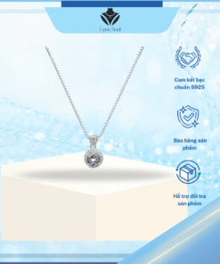Dây Chuyền Bạc Nữ LynaSoul S925 Đính Đá CZ Sang Trọng