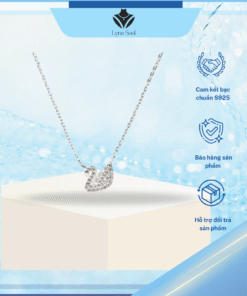 Dây chuyền bạc thiên nga đính đá cao cấp – Trang sức Lyna Soul thanh lịch