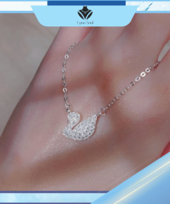 Alternative view of Dây chuyền bạc thiên nga đính đá cao cấp – Trang sức Lyna Soul thanh lịch