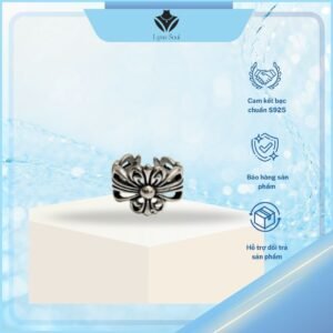 Nhẫn Bạc Cao Cấp S925 Lyna Soul Hoạ Tiết Thánh Giá