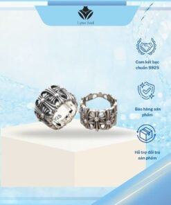 Nhẫn Bạc Lyna Soul Phong Cách Mạnh Mẽ Cho Nam Giới